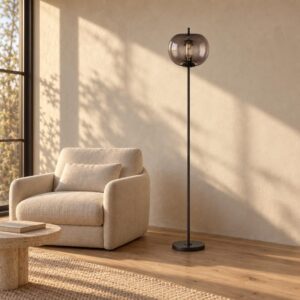 vloerlamp-zwart-blacky-glassmokeglas-o30cm-e27-15345s-globo-1