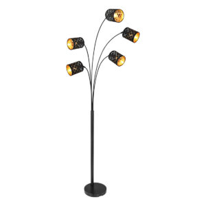 vloerlamp-zwart-clarke-metaal-e14-15229s4-globo-0