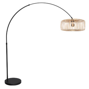 vloerlamp-zwart-flair-bamboemetaal-booglamp-e27-4665zw-mexlite-0