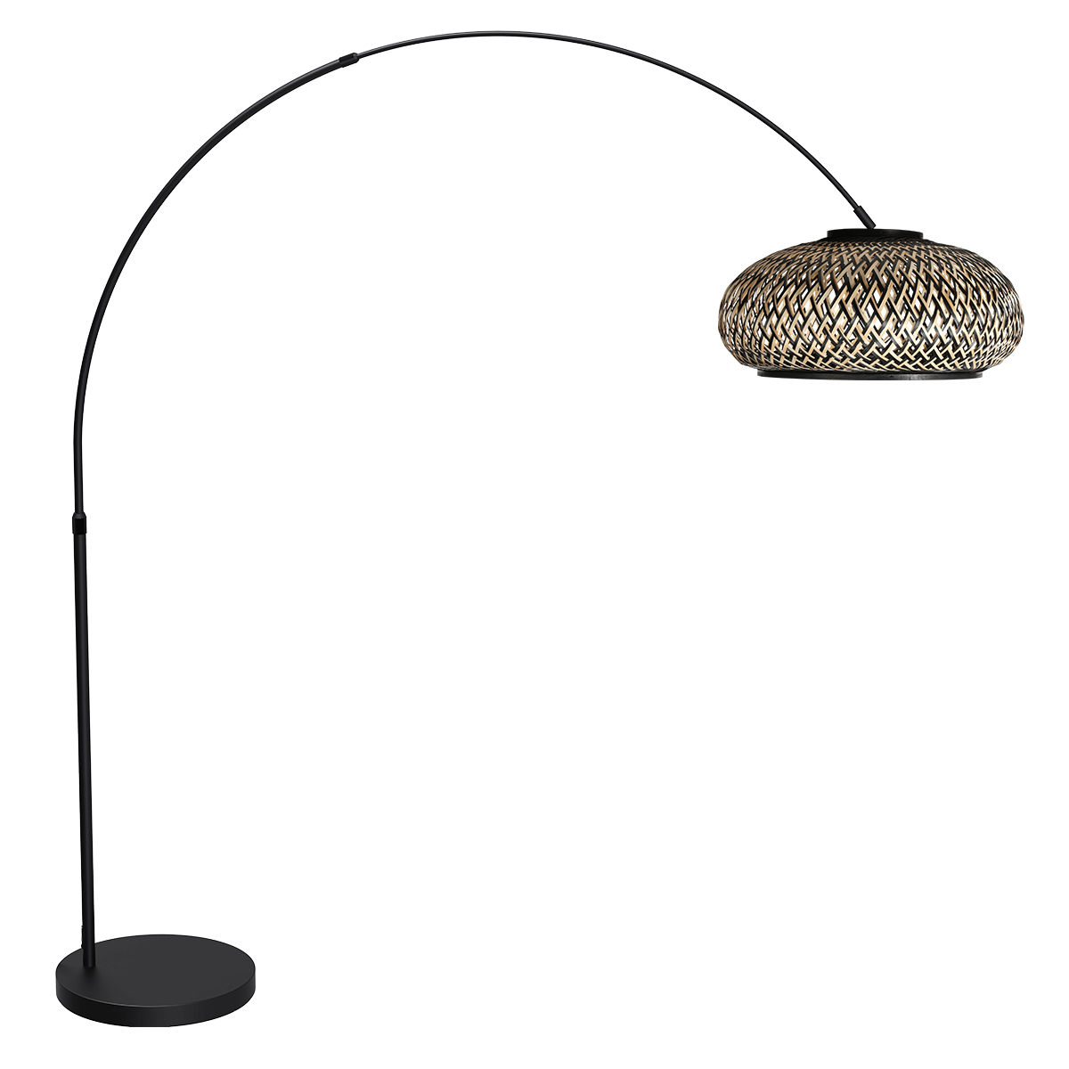 vloerlamp-zwart-flair-bamboemetaal-booglamp-e27-4666zw-mexlite-0