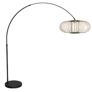 vloerlamp-zwart-flair-bamboemetaal-booglamp-e27-4668zw-mexlite-0