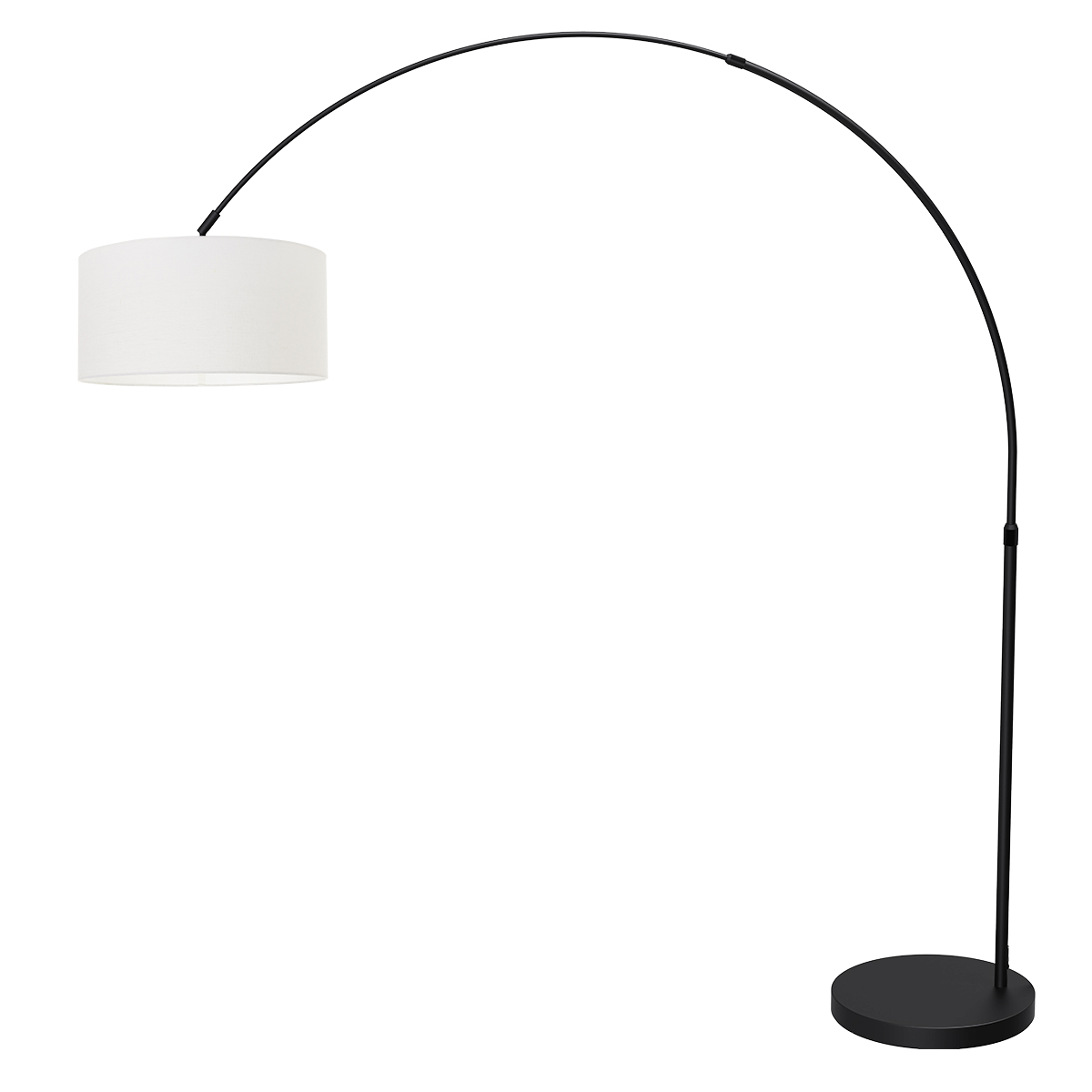 vloerlamp-zwart-flair-metaaltextiel-booglamp-e27-4657zw-mexlite-1