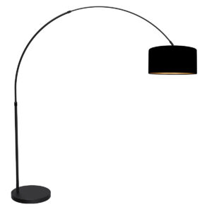 vloerlamp-zwart-flair-metaaltextiel-booglamp-e27-4659zw-mexlite-0