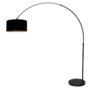 vloerlamp-zwart-flair-metaaltextiel-booglamp-e27-4659zw-mexlite-1