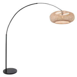 vloerlamp-zwart-sparkledlight-bamboemetaal-o45cm-e27-7507zw-steinhauer-0