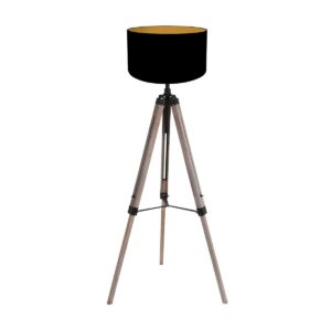vloerlamp-zwart-triek-houttextiel-o75cm-e27-4107zw-mexlite-0