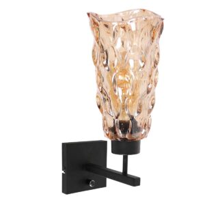 wandlamp-amberkleurig-stang-glasmetaal-bedlampje-e27-3839zw-steinhauer-0