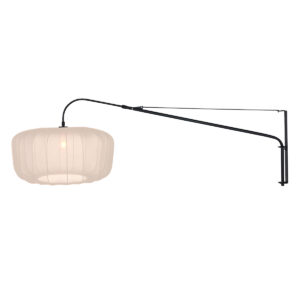 wandlamp-beigezwart-elegantclassy-metaaltextiel-leeslamp-e27-4454zw-steinhauer-1