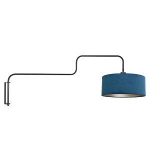 wandlamp-blauwzwart-bloeba-metaaltextiel-o40cm-e27-4180zw-steinhauer-0