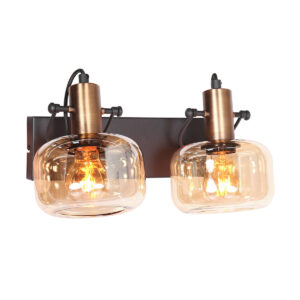 wandlamp-brons-glaslic-elektronicaglasmetaal-designlamp-e27-3865br-steinhauer-0