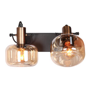 wandlamp-brons-glaslic-elektronicaglasmetaal-designlamp-e27-3865br-steinhauer-1