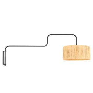 wandlamp-naturelzwart-bloeba-metaalzeegras-o40cm-e27-4182zw-steinhauer-0