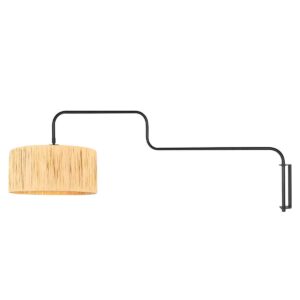 wandlamp-naturelzwart-bloeba-metaalzeegras-o40cm-e27-4182zw-steinhauer-1