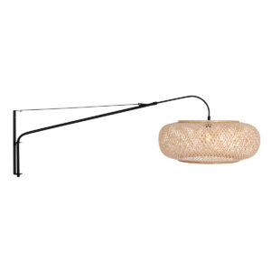 wandlamp-naturelzwart-elegantclassy-bamboemetaal-e27-4448zw-steinhauer-0