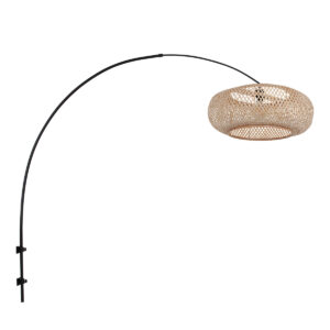 wandlamp-naturelzwart-sparkledlight-bamboemetaal-e27-4404zw-steinhauer-0