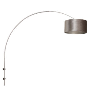 wandlamp-staal-sparkledlight-metaaltextielveloursstof-e27-8146st-steinhauer-0