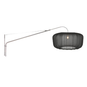 wandlamp-staalzwart-elegantclassy-metaaltextiel-leeslamp-e27-4447st-steinhauer-0