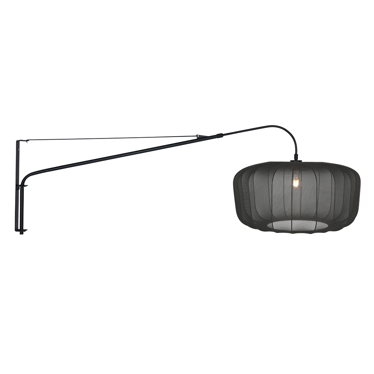 wandlamp-zwart-elegantclassy-metaaltextiel-leeslamp-e27-4455zw-steinhauer-0