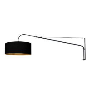wandlamp-zwart-elegantclassy-metaaltextiel-schemerlamp-e27-3958zw-steinhauer-1