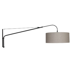 wandlamp-zwart-elegantclassy-metaaltextiel-schemerlamp-e27-9324zw-steinhauer-0