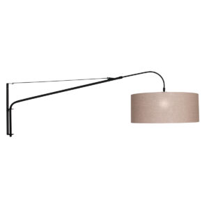 wandlamp-zwart-elegantclassy-metaaltextiel-schemerlamp-e27-9324zw-steinhauer-1
