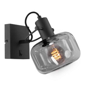 wandlamp-zwart-glaslic-glasmetaal-designlamp-e27-3864zw-steinhauer-0