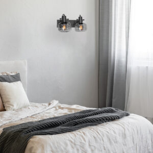 wandlamp-zwart-glaslic-glasmetaal-designlamp-e27-3865zw-steinhauer-2