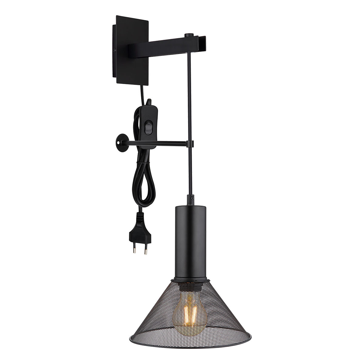 wandlamp-zwart-jedd-metaal-e27-15648w1-globo-0