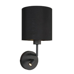 wandlamp-zwart-noor-metaaltextiel-o18cm-led_e27-1562zw-mexlite-0