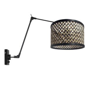 wandlamp-zwart-prestigechic-bamboemetaal-schemerlamp-e27-3794zw-steinhauer-0