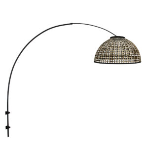wandlamp-zwart-sparkledlight-bamboemetaal-booglamp-e27-4407zw-steinhauer-0