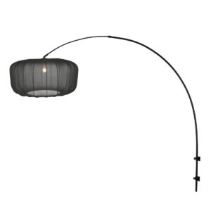 wandlamp-zwart-sparkledlight-metaaltextiel-leeslamp-e27-4410zw-steinhauer-1