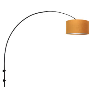 wandlamp-zwart-sparkledlight-metaaltextielveloursstof-e27-8141zw-steinhauer-0