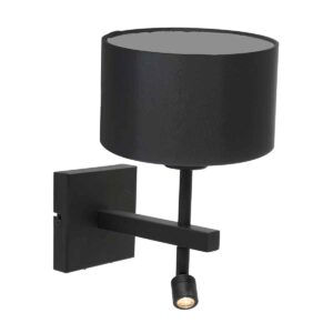 wandlamp-zwart-stang-metaaltextiel-bedlampje-led_e27-7193zw-steinhauer-1