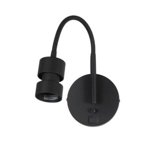 wandlamp-zwart-upround-kunststofmetaal-bedlampje-gu10-3517zw-mexlite-1
