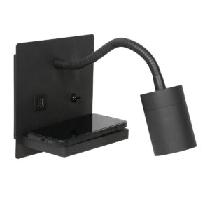 wandlamp-zwart-upround-kunststofmetaal-bedlampje-gu10-3654zw-mexlite-1