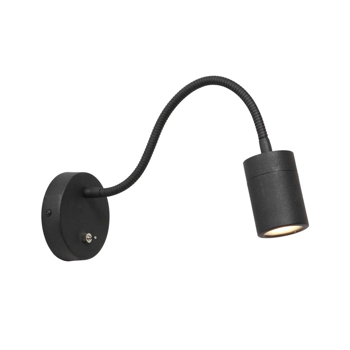 wandlamp-zwart-upround-metaal-bedlampje-gu10-3390zw-mexlite-0