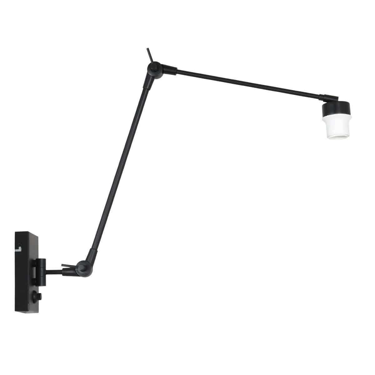 wandlamp-zwart-prestigechic-kunststofmetaal-lossearmatuur-e27-7396zw-steinhauer-0