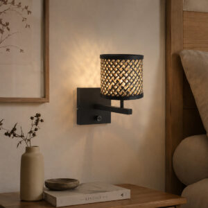 wandlamp-zwart-stang-bamboemetaal-bedlampje-e27-3709zw-steinhauer-2